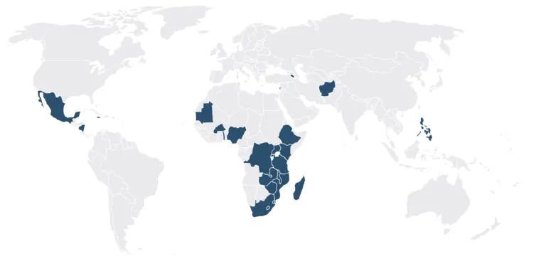 impact - countries where STEP and PI have been implemented